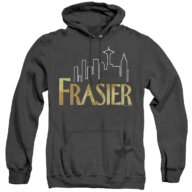 Frasier Frasier Logo - Heather Pullover Hoodie Kimono Neck Pullover
