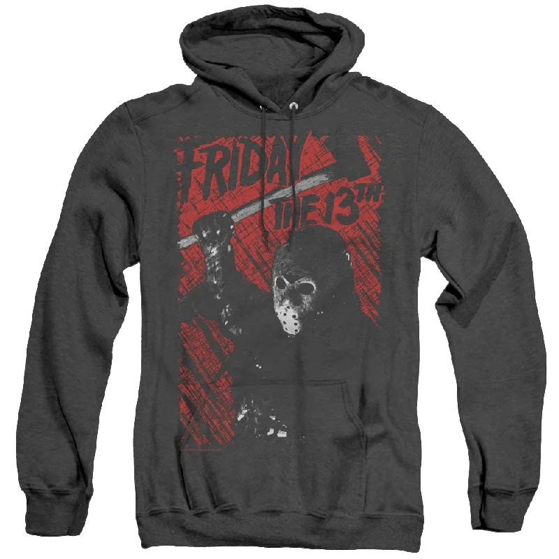 Friday The 13Th Jason Lives - Heather Pullover Hoodie Asymmetrical Neck Pullover