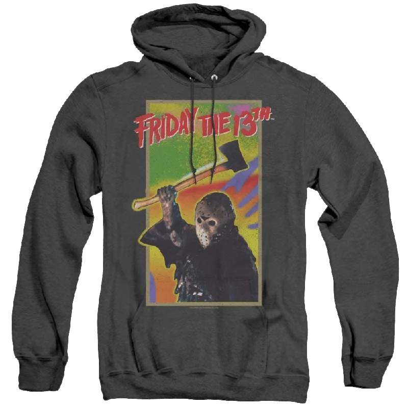 Friday The 13Th Retro Game - Heather Pullover Hoodie Three Quarter Sleeve
