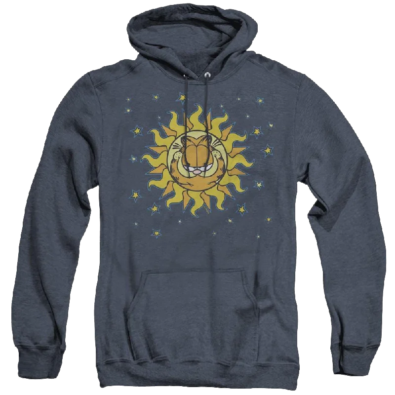 Garfield Celestial - Heather Pullover Hoodie Short Sleeve Top
