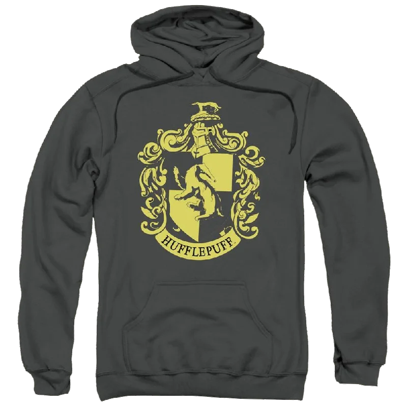 Harry Potter Hufflepuff Crest Pullover Hoodie Long Bell Sleeve