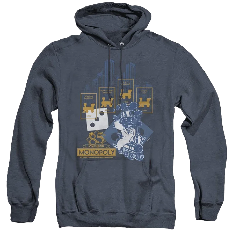Monopoly The True Railroad Tycoon - Heather Pullover Hoodie Over Sleeve Pullover