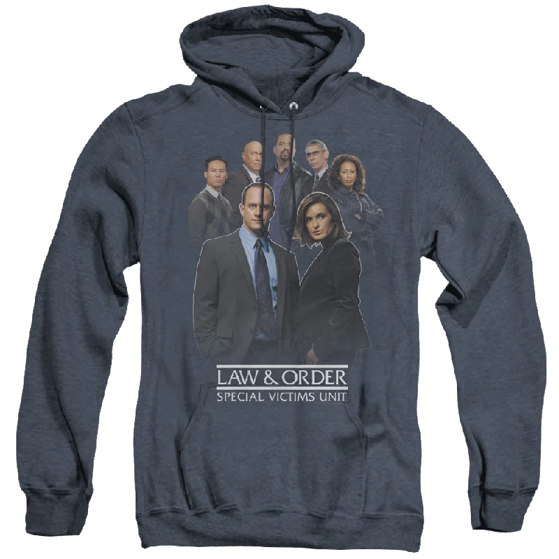 Law & Order Special Victims Unit Team - Heather Pullover Hoodie Button Front Sweater Law & Order Special Victims Unit Team - Heather Pullover Hoodie Button Front Sweater