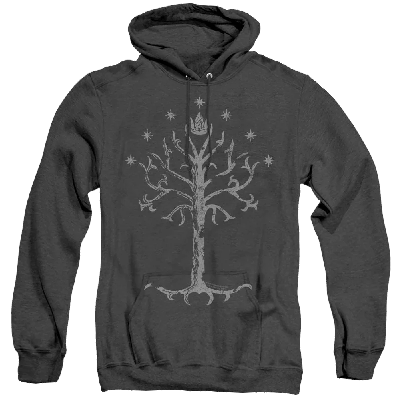 Lord Of The Rings Trilogy, The Tree Of Gondor - Heather Pullover Hoodie Angora Wool Cozy Lord Of The Rings Trilogy, The Tree Of Gondor - Heather Pullover Hoodie Angora Wool Cozy
