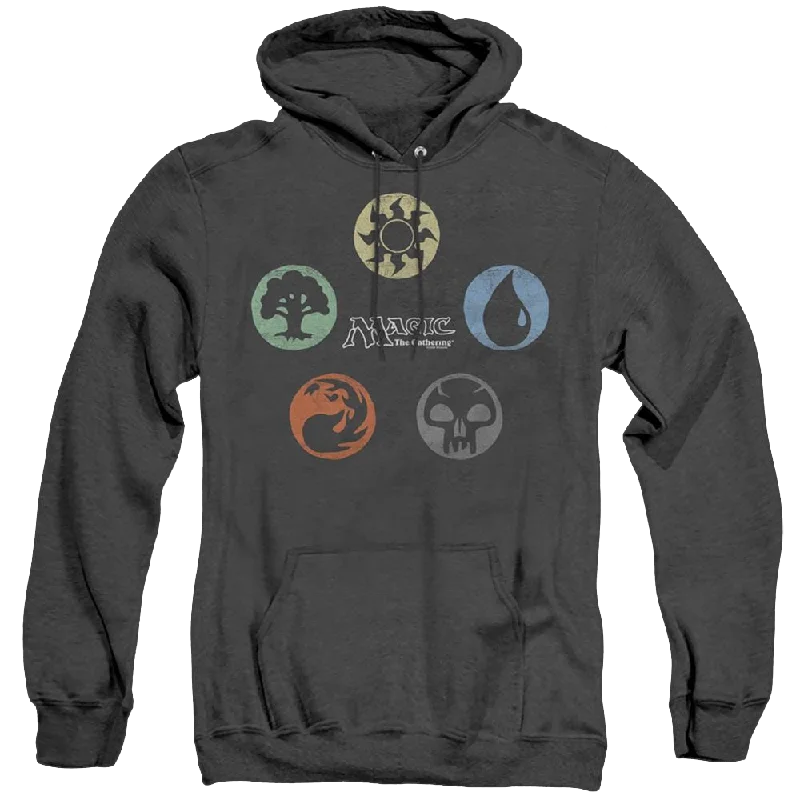 Magic The Gathering 5 Colors - Heather Pullover Hoodie Bell Sleeve Stylish