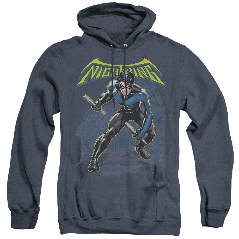 Nightwing Nightwing - Heather Pullover Hoodie Turtleneck Warm Pullover