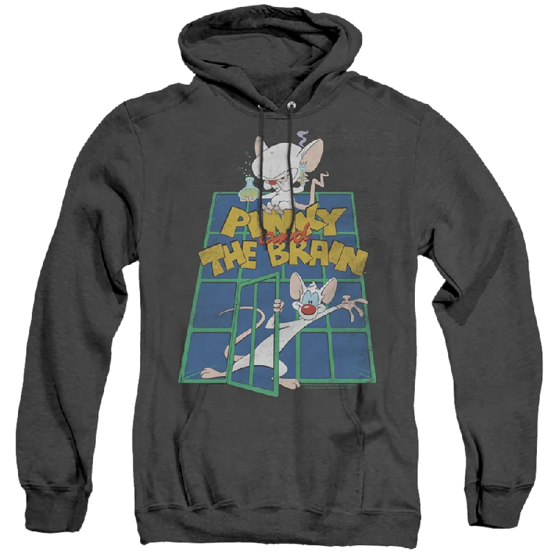 Pinky And The Brain Ol Standard - Heather Pullover Hoodie Short Puff Sleeve