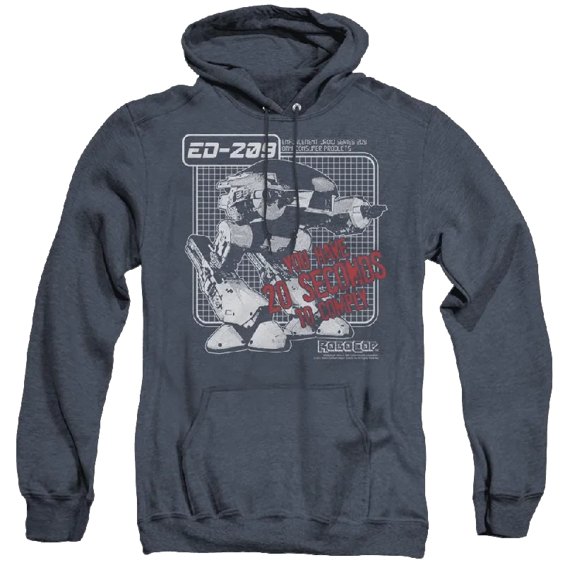Robocop Robocop/Ed 209 - Heather Pullover Hoodie Thick Cable Knit