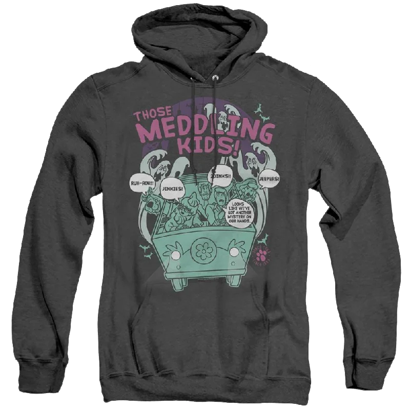 Scooby Doo Meddling Since 1969 - Heather Pullover Hoodie Cable Knit Chunky