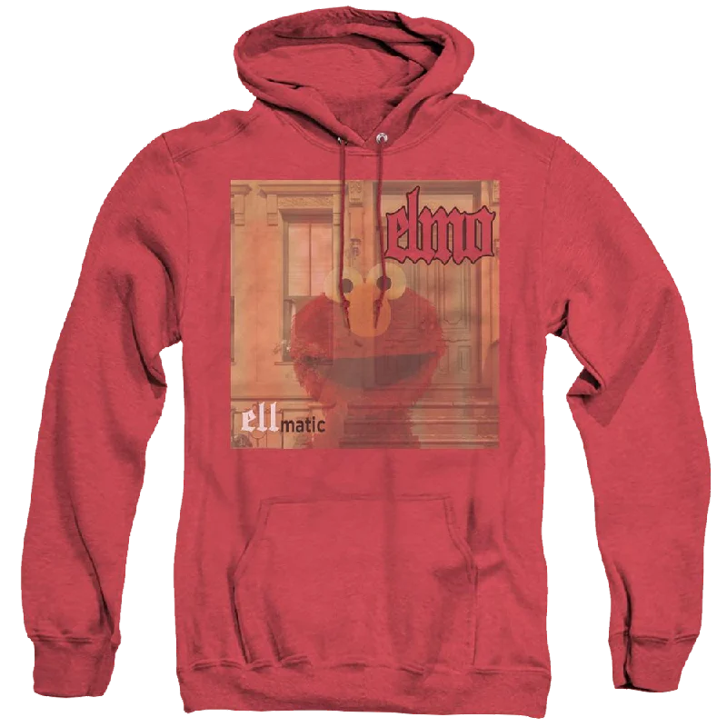 Sesame Street Ellmatic - Heather Pullover Hoodie Kimono Neck Pullover