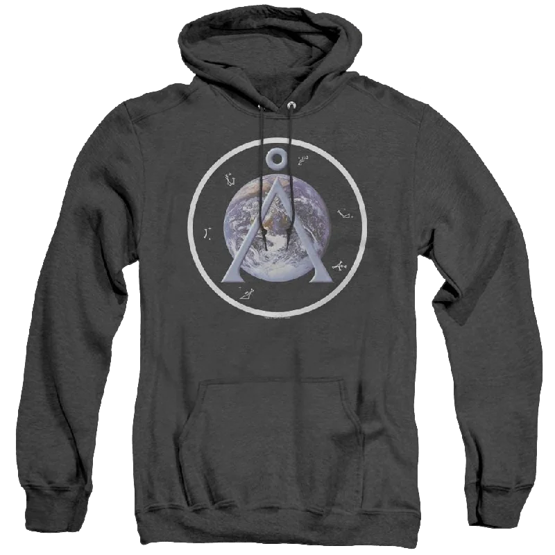 Stargate Sg-1 Earth Emblem - Heather Pullover Hoodie Soft Wool Sweater
