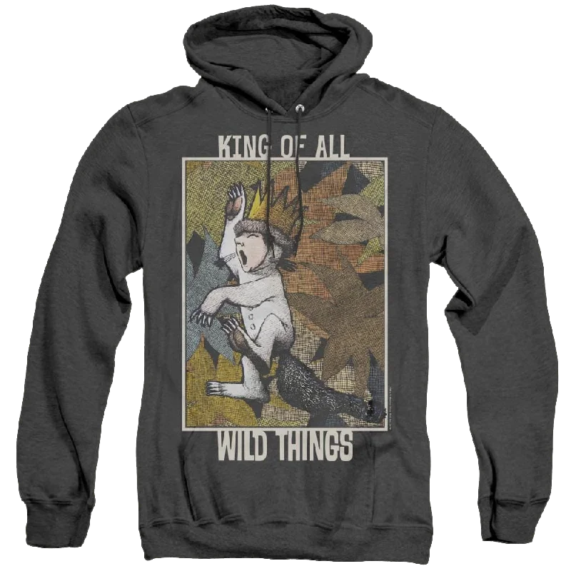 Where The Wild Things Are King Of All Wild Things - Heather Pullover Hoodie Wide Sleeve Pullover