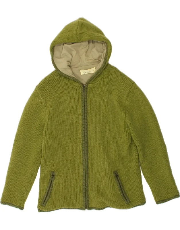 IRELANDS EYE Womens Hooded Cardigan Sweater UK 18 XL Green