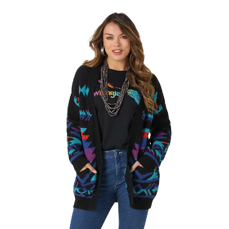 Wrangler Women's Retro Aztec Slouchy Cardigan