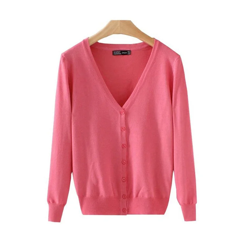 21 Solid Colors Sweater Women Cardigan Knitted Sweater Coat Long Sleeve Crochet Female Casual V-Neck Woman Cardigans Tops Fitted Loose Oversized 21 Solid Colors Sweater Women Cardigan Knitted Sweater Coat Long Sleeve Crochet Female Casual V-Neck Woman Cardigans Tops Fitted Loose Oversized