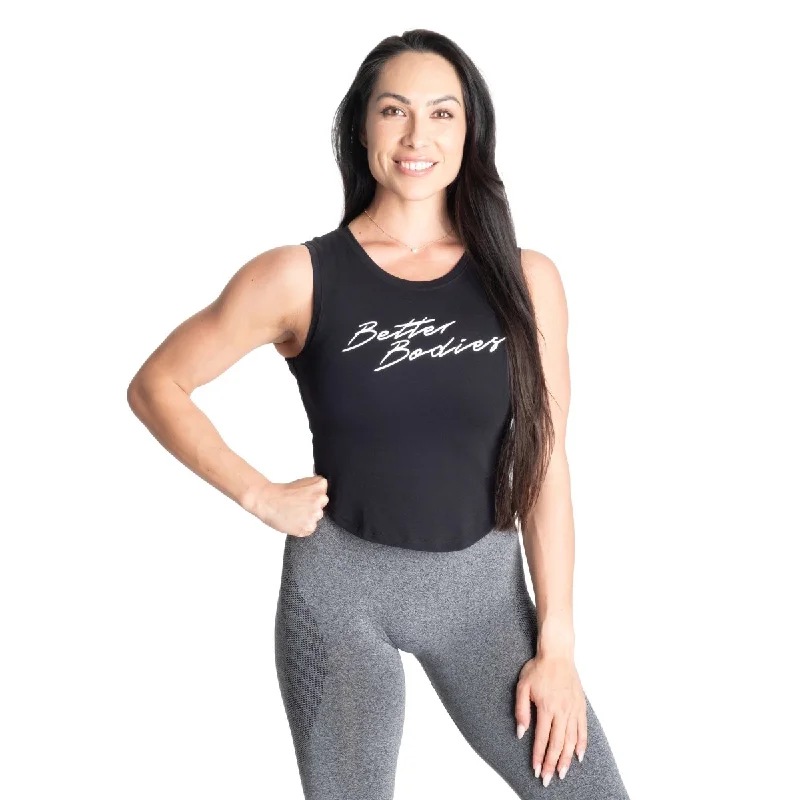 Better Bodies NY Tank Top - Black/White v-neck tank top