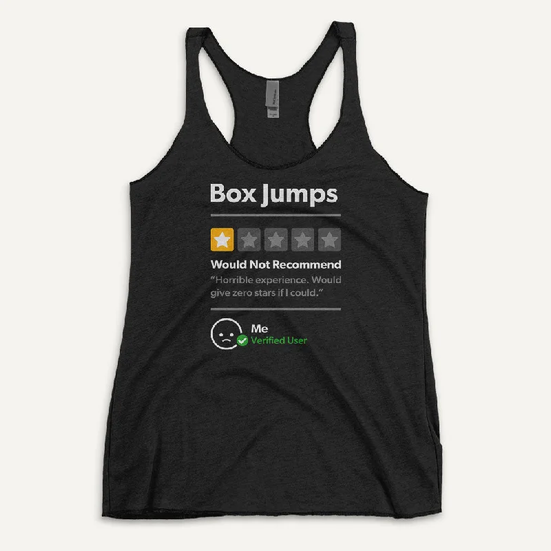Box Jumps 1 Star Would Not Recommend Women’s Tank Top black tank top