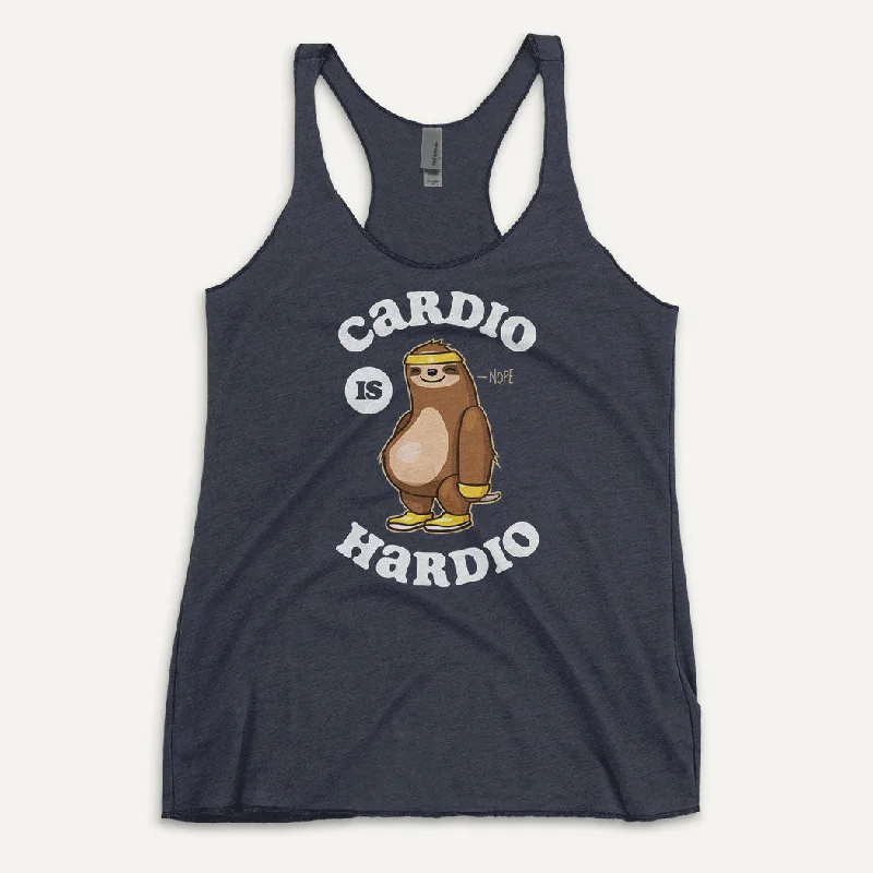 Cardio Is Hardio Women's Tank Top one shoulder tank