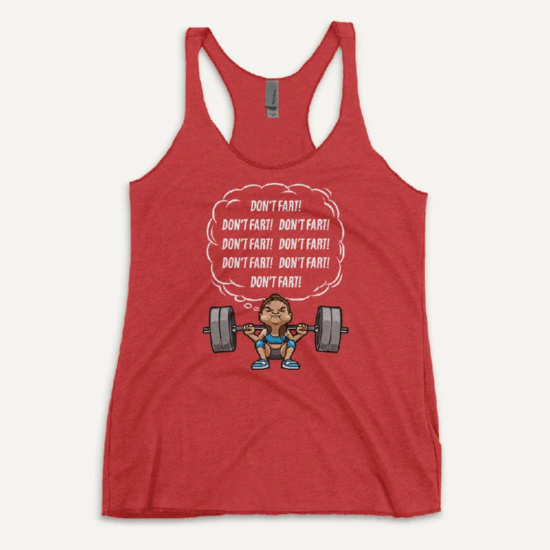 Don’t Fart Squat Women’s Tank Top mesh tank top