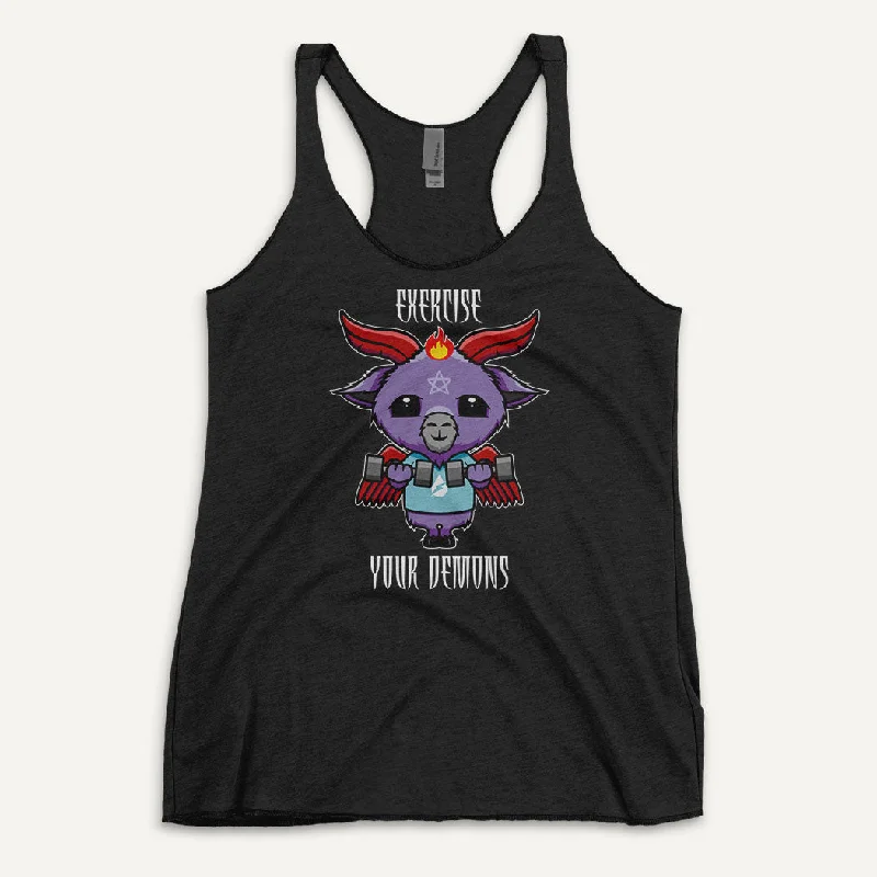 Exercise Your Demons Women's Tank Top rhinestone tank top