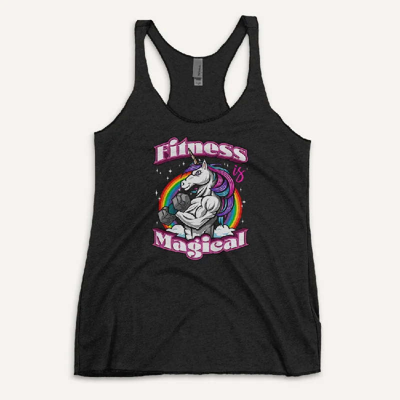 Fitness Is Magical Women’s Tank Top scoop neck tank