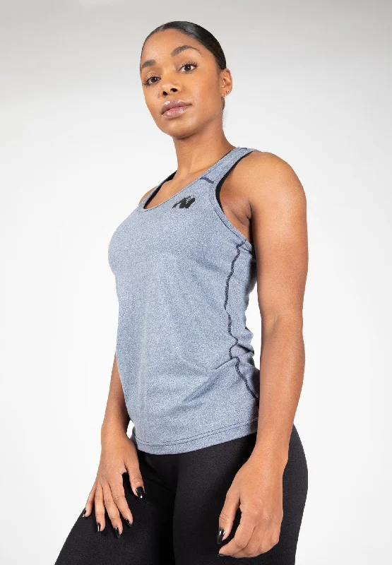 Gorilla Wear Aspen Tank Top - Light Blue tie dye tank