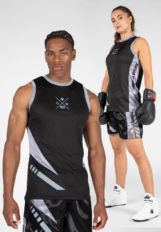 Gorilla Wear Hornell Tank Top - Black/Grey vintage tank top