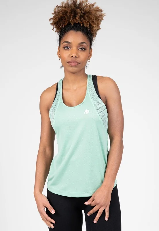 Gorilla Wear Seattle Tank Top - Mint Green off shoulder tank