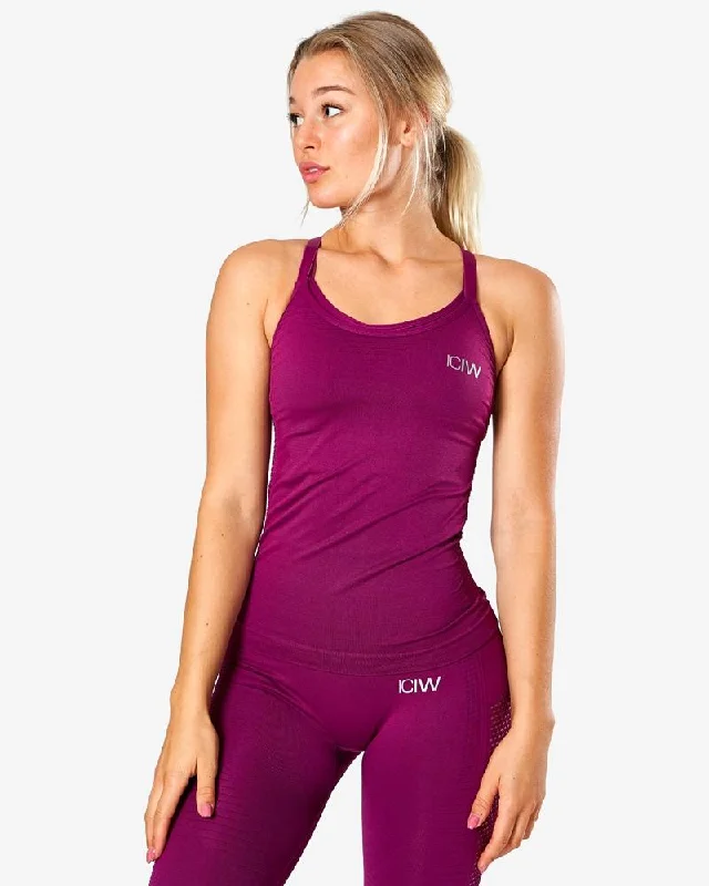 ICIW Dynamic Seamless Tank Top - Mulberry playful tank top