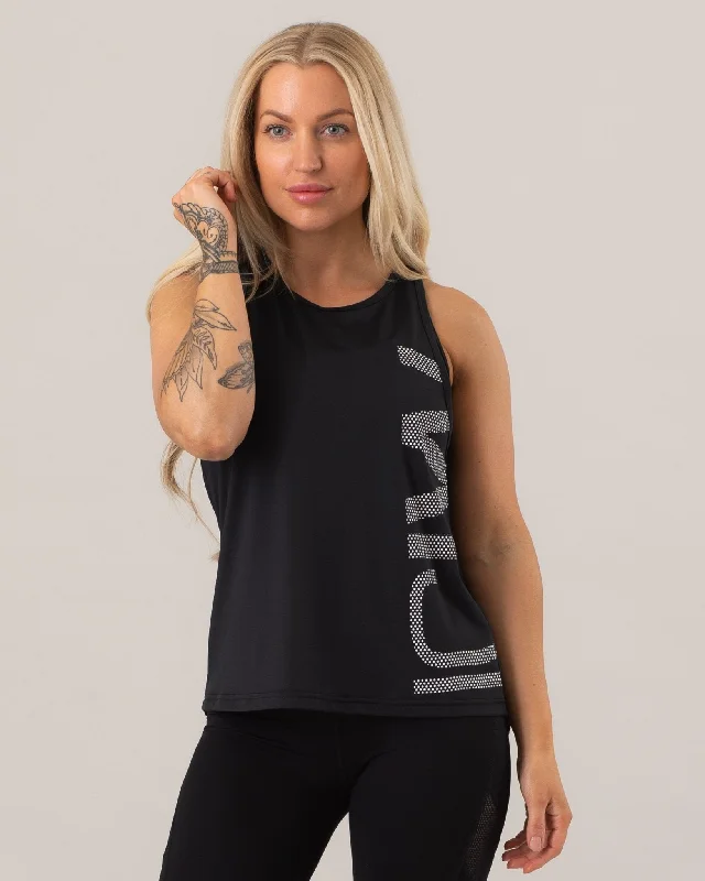 ICIW Loose Cut Tank Top - Black navy tank top