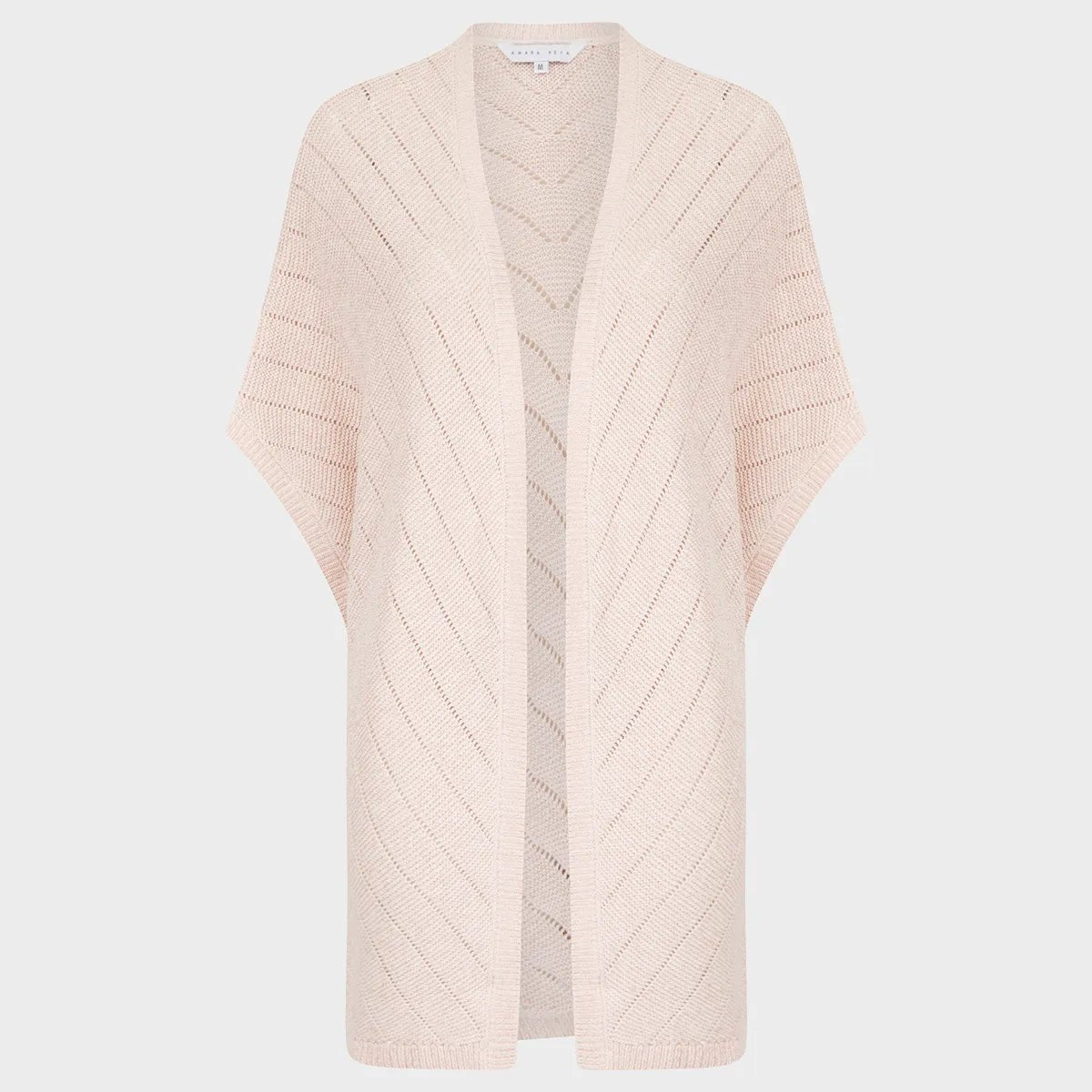 Ladies Textured Lurex Cardigan Mesh Cardigan Canvas Denim