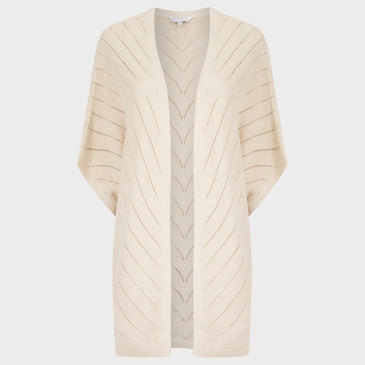 Ladies Textured Lurex Cardigan Spandex Rayon Corduroy