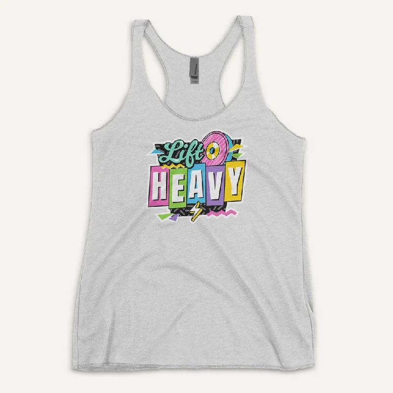 Lift Heavy 90s Women’s Tank Top lemon yellow tank