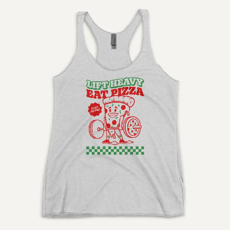 Lift Heavy Eat Pizza Women’s Tank Top mesh tank top
