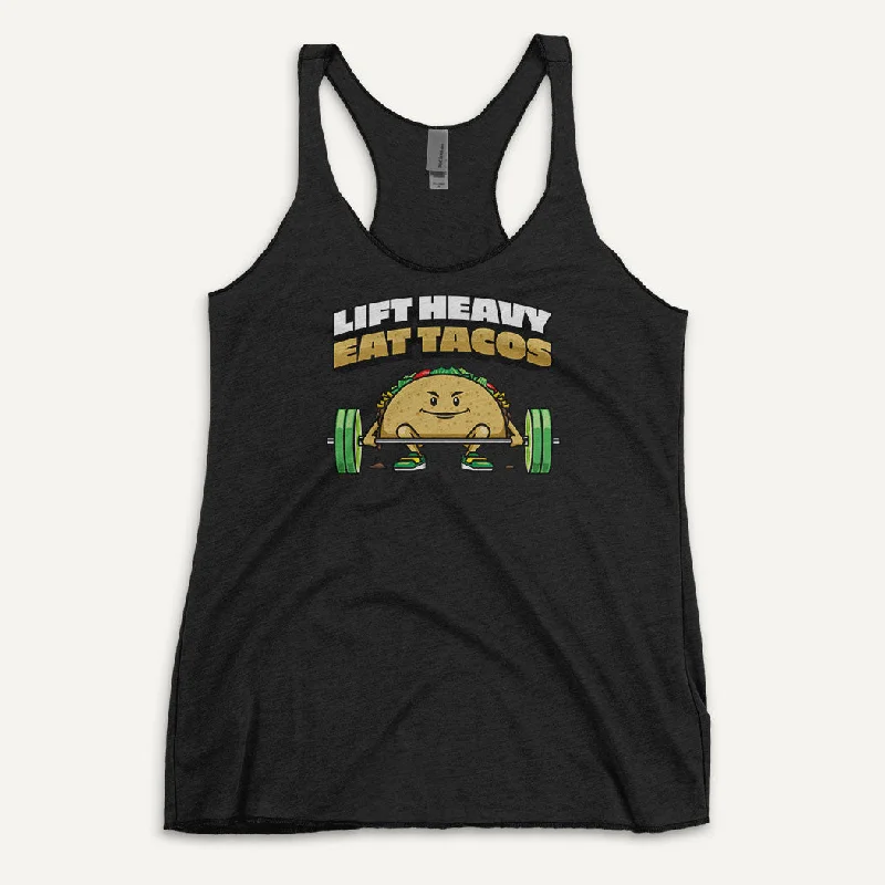 Lift Heavy Eat Tacos Women’s Tank Top essential tank top