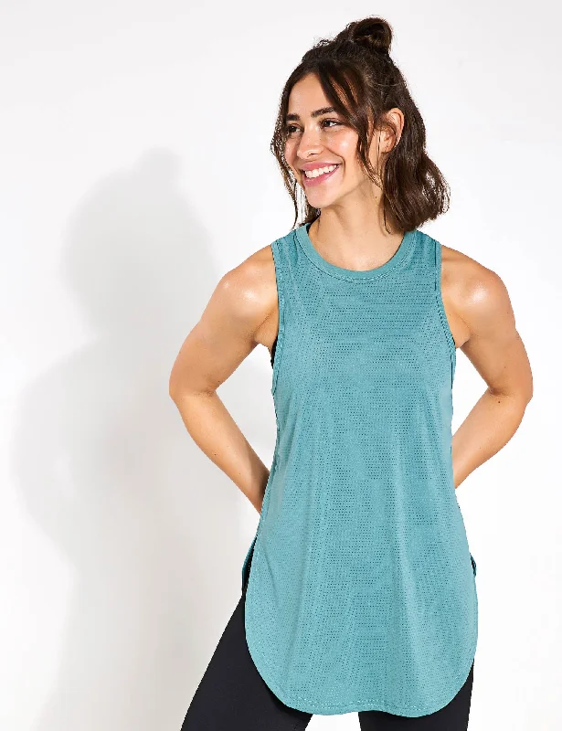 Zela Tank Top - Teal adorable tank top