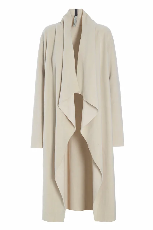 LONG CARDIGAN W/ WATERFALL - 7131 - KIT Terry Blend Velvet Blend Canvas Blend