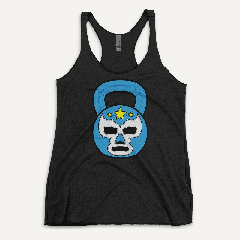 Lucha Libre Kettlebell Design Women's Tank Top strappy tank top