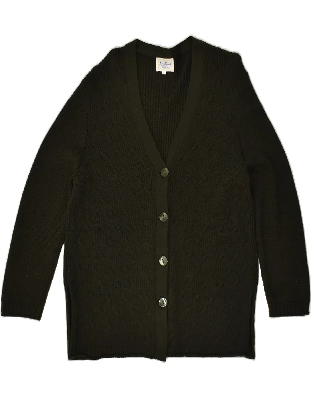 LUISA SPAGNOLI Womens Longline Cardigan Sweater UK 16 Large Khaki Layered Multi-layer Single Layer LUISA SPAGNOLI Womens Longline Cardigan Sweater UK 16 Large Khaki Layered Multi-layer Single Layer