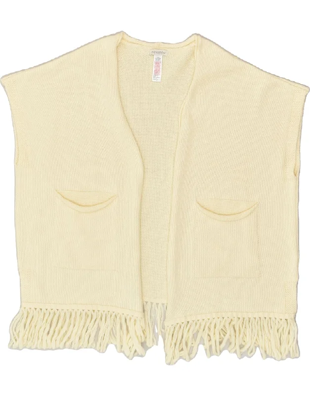 MONSOON Womens Cardigan Sweater One size Off White Acrylic Oversized Loose Flowy