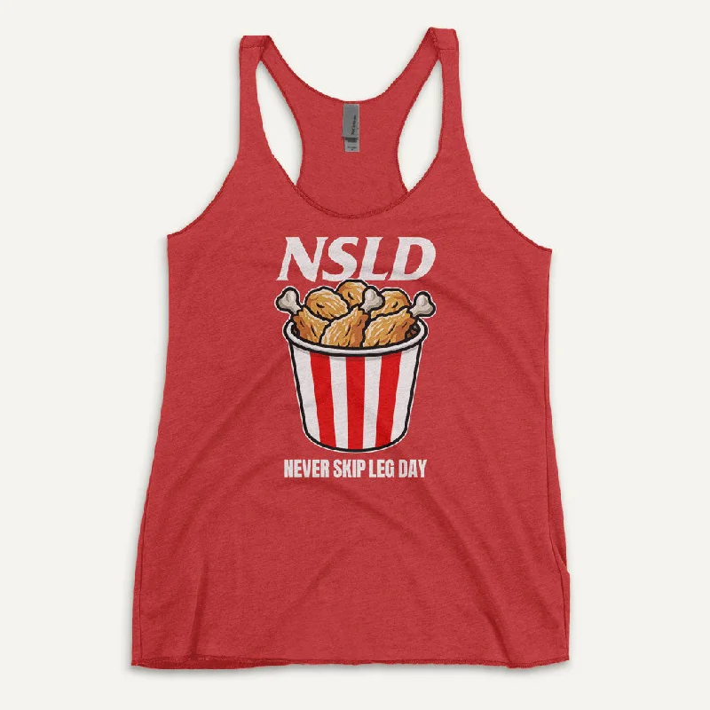 Never Skip Leg Day Drumsticks Women’s Tank Top cozy tank top