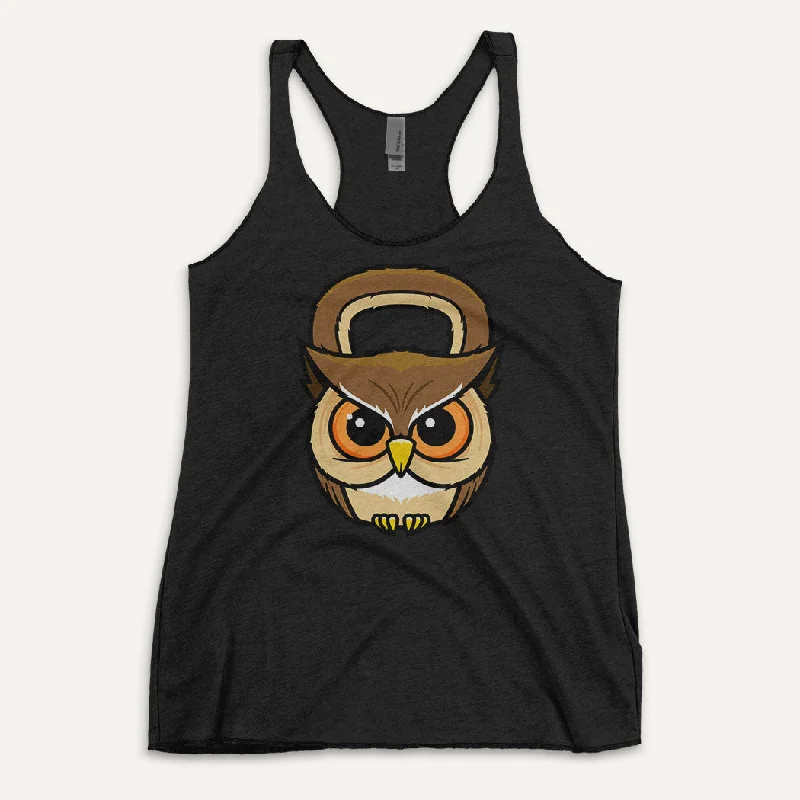 Owl Kettlebell Design Women's Tank Top halter tank top