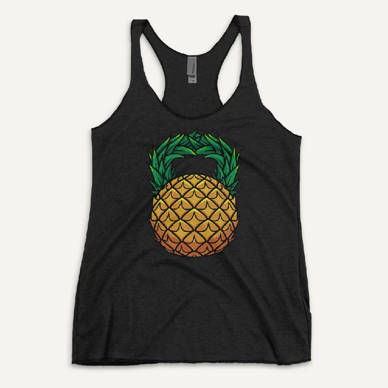 Pineapple Kettlebell Design Women's Tank Top coral tank top