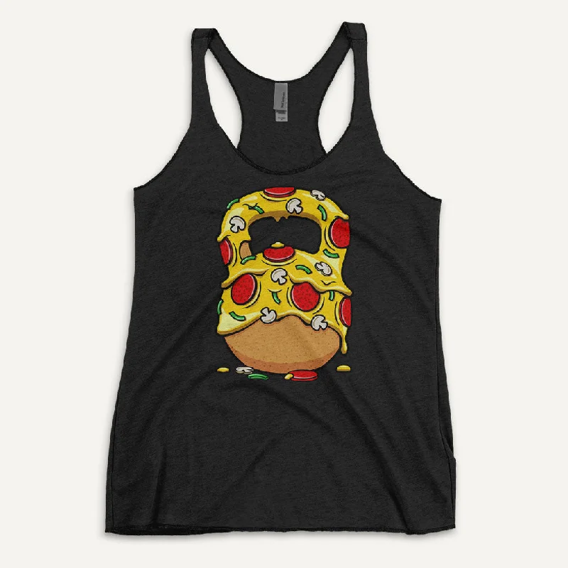 Pizza Kettlebell Design Women’s Tank Top ribbed tank top