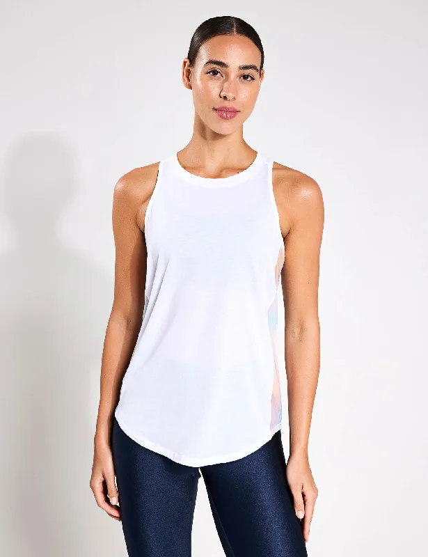Summer Daze Training Tank Top - White charcoal tank top