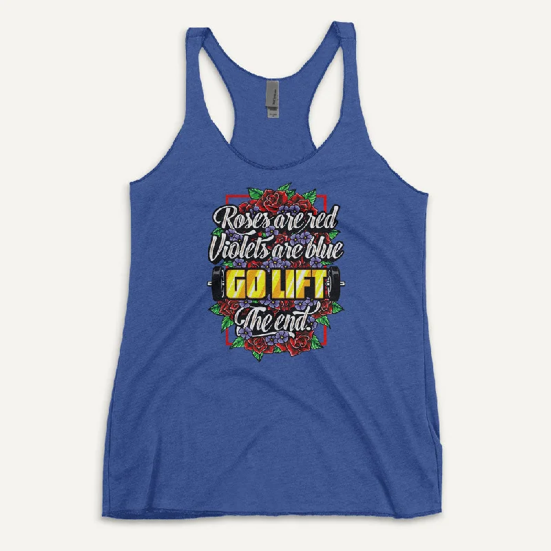 Roses Are Red Go Lift Women’s Tank Top sage tank top