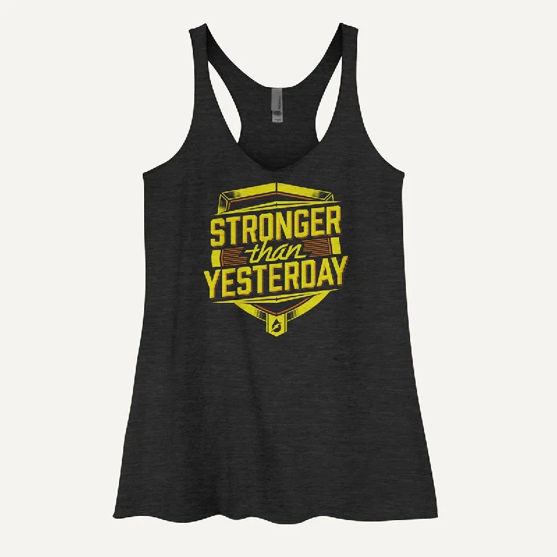 Stronger Than Yesterday Women's Tank Top cherry red tank