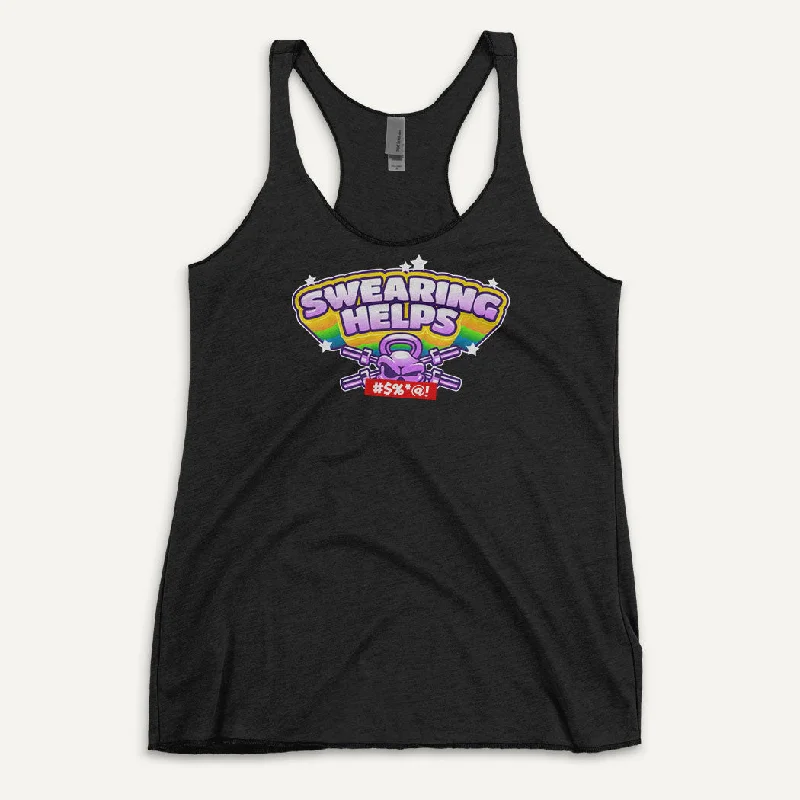 Swearing Helps Women’s Tank Top crossback tank top
