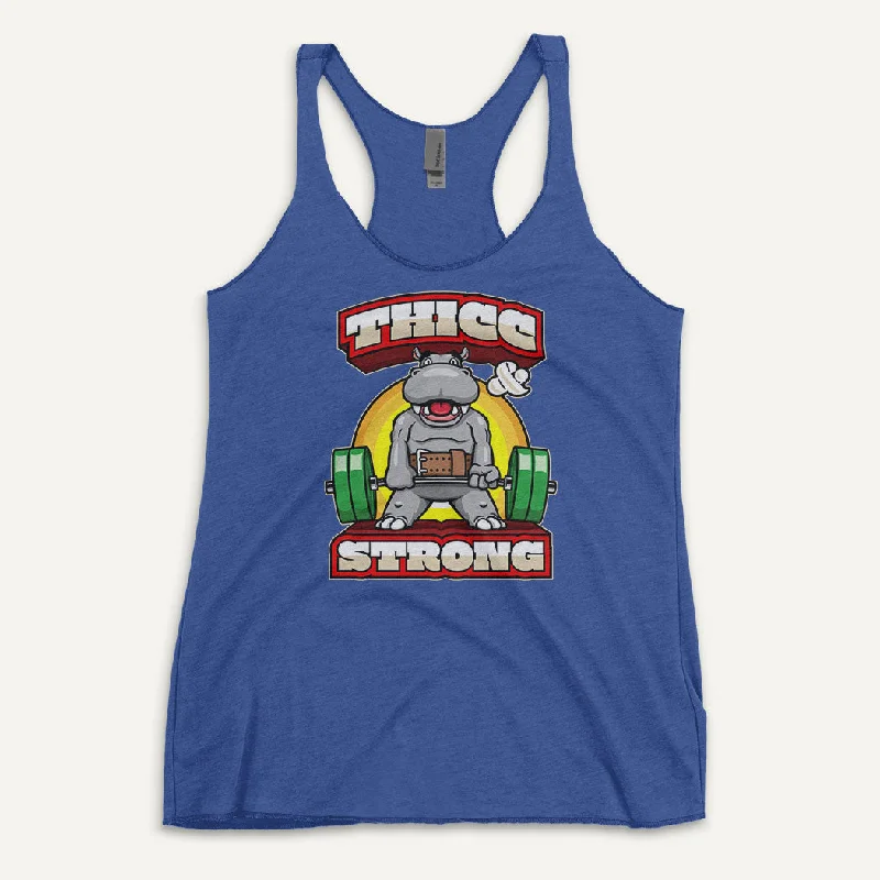Thicc And Strong Women’s Tank Top beige tank top