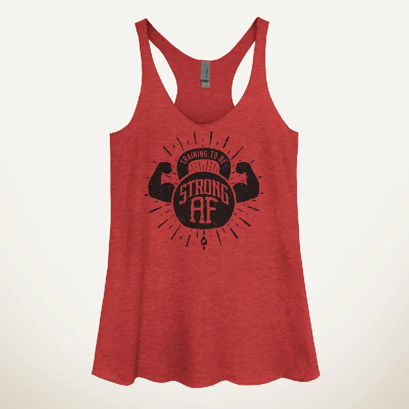 Training To Be Strong AF Women's Tank Top stretchy tank top